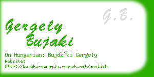 gergely bujaki business card